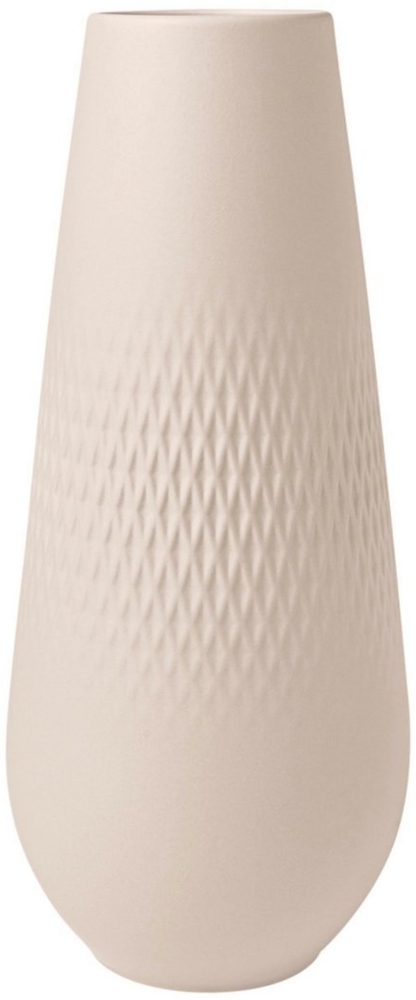 Villeroy & Boch Manufacture Collier Vase Carré 26 cm beige - DS Bild 1