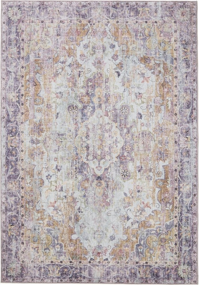 Interiyou Teppich Gent, Rechteckig, Höhe: 5 mm, Vintage Kurzflor für Wohnzimmer, Schlafzimmer, waschbar, rutschfest Bild 1