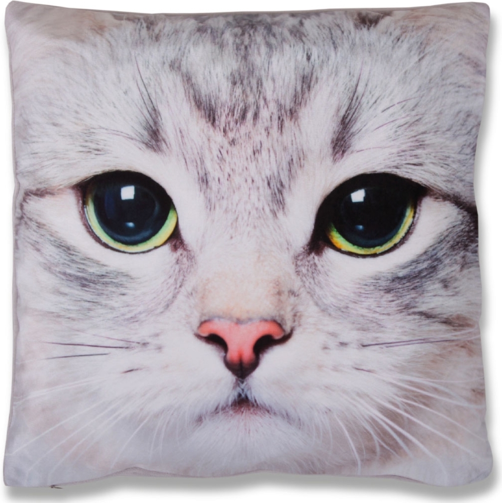 Bestlivings Dekokissen Fotodruck Motiv in 40x40 cm, Flauschig weiches Kissen in vielen Motiven erhältlich ( Design: Katze ) Bild 1