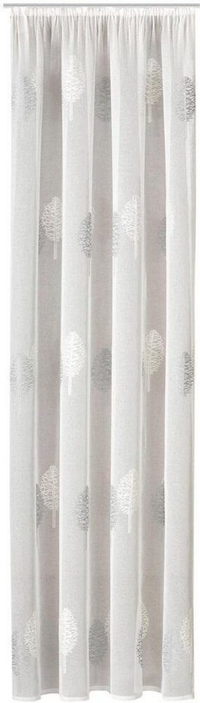 Gerster Vorhang Egil (1 St), Schlaufen, transparent, Sablé, HxB: 235x140, Schlaufenschal mit Kräuselband bestickt Bild 1