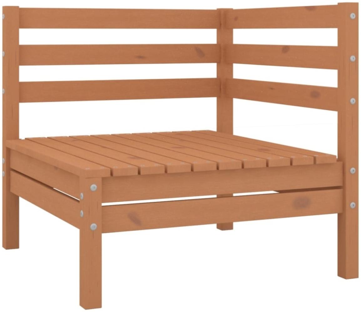 vidaXL Garten-Ecksofa Honigbraun Massivholz Kiefer 806570 Bild 1