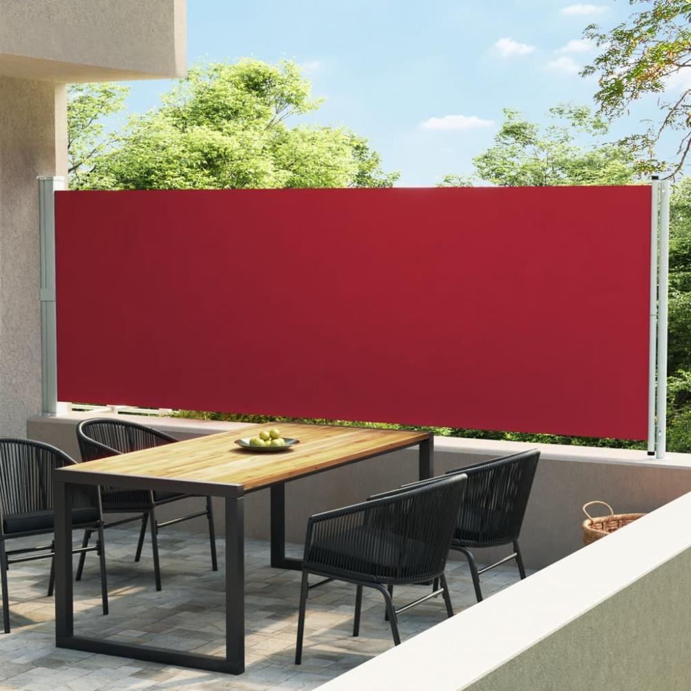 vidaXL Seitenmarkise Ausziehbar 600x160 cm Rot 313378 Bild 1