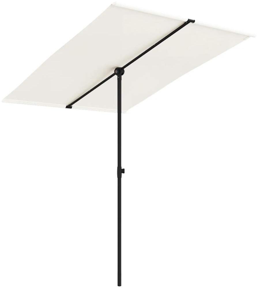 vidaXL Sonnenschirm mit Aluminium-Mast 2x1,5 m Sandweiß 47337 Bild 1