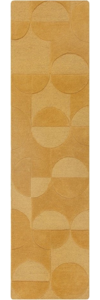 Kadima Design Eleganter Wollteppich "Deben Noah" -, Rutschfest. Farbe: Senfgelb, 60x230 cm Bild 1