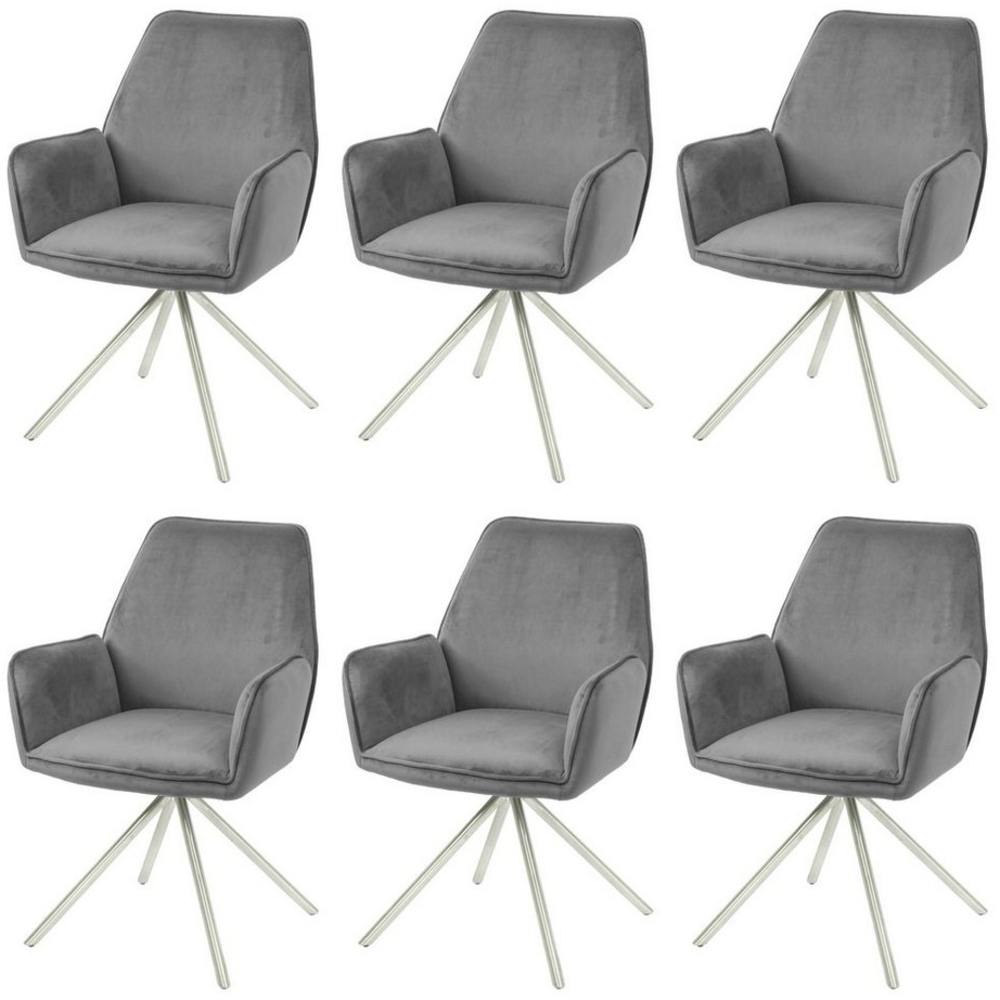 MCW Esszimmerstuhl MCW-G67-6 (Set, 6 St), 6er-Set, Stativgestell, 90° drehbar, Hochwertige Verarbeitung, Modern Bild 1