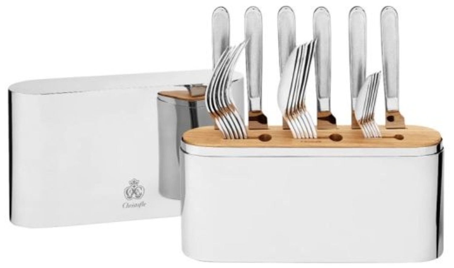 Christofle Besteckset Für 6 Personen (24 Stück) Concorde Edelstahl Bild 1