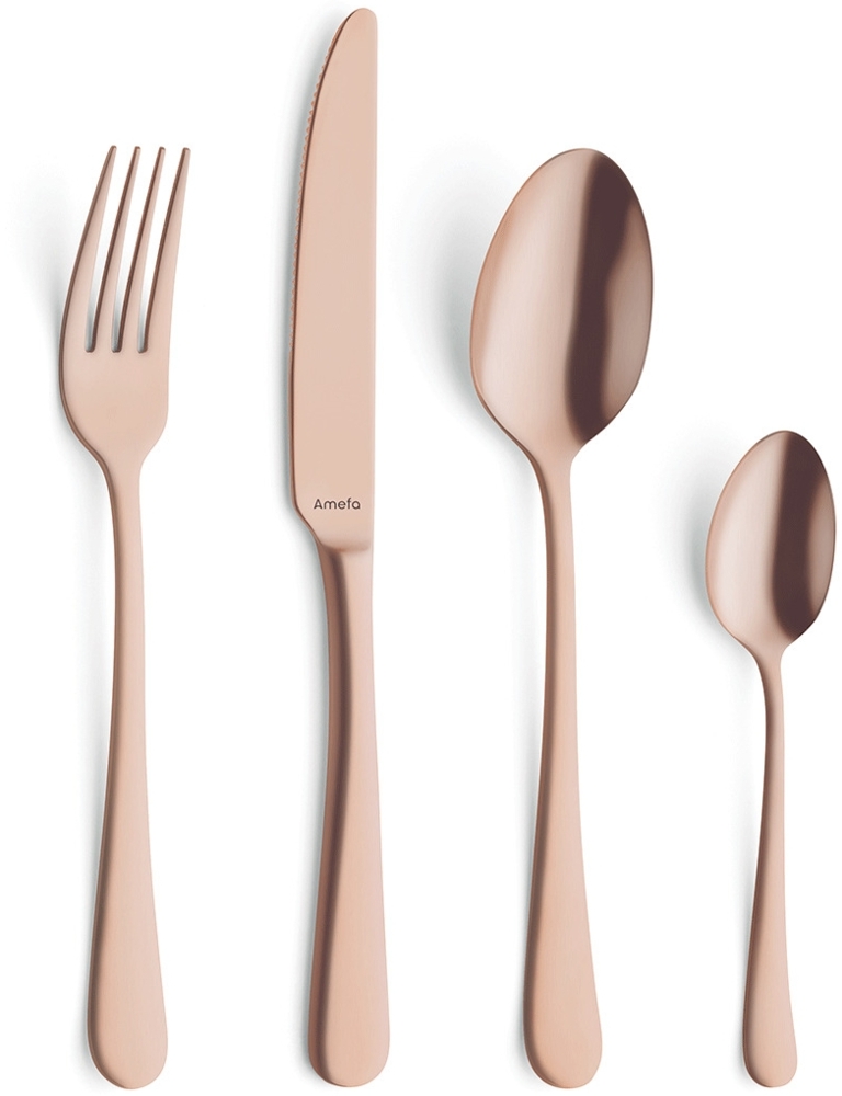 Amefa AUSTIN Besteckset 32-teilig PVD kupfer mattiert Bild 1