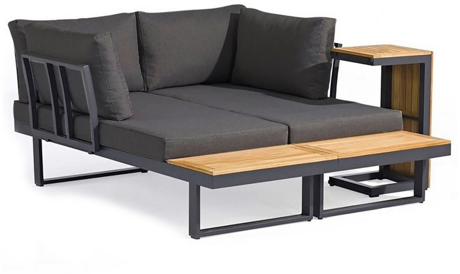 osoltus Aluminium Lounge Set Sofa Ecklounge Gartenlounge Delft NATUR Bild 1