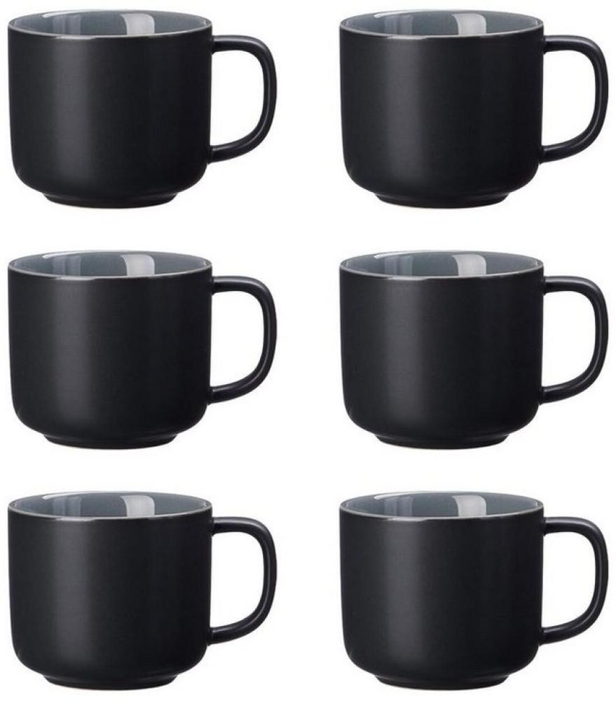 Ritzenhoff & Breker JASPER Kaffeetasse 240 ml schwarz 6er Set Bild 1