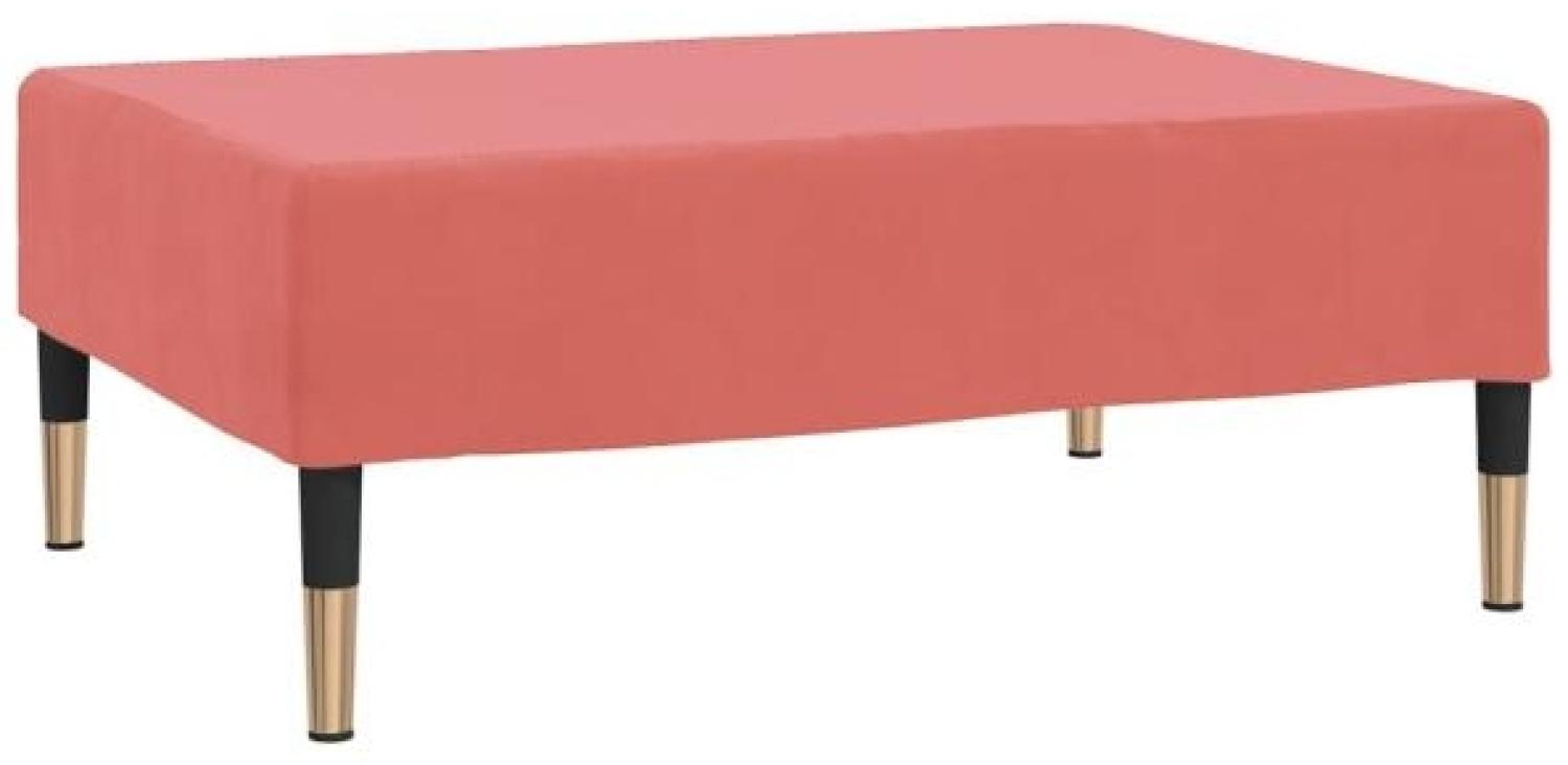 Fußhocker Rosa 78x56x32 cm Samt [337702] Bild 1