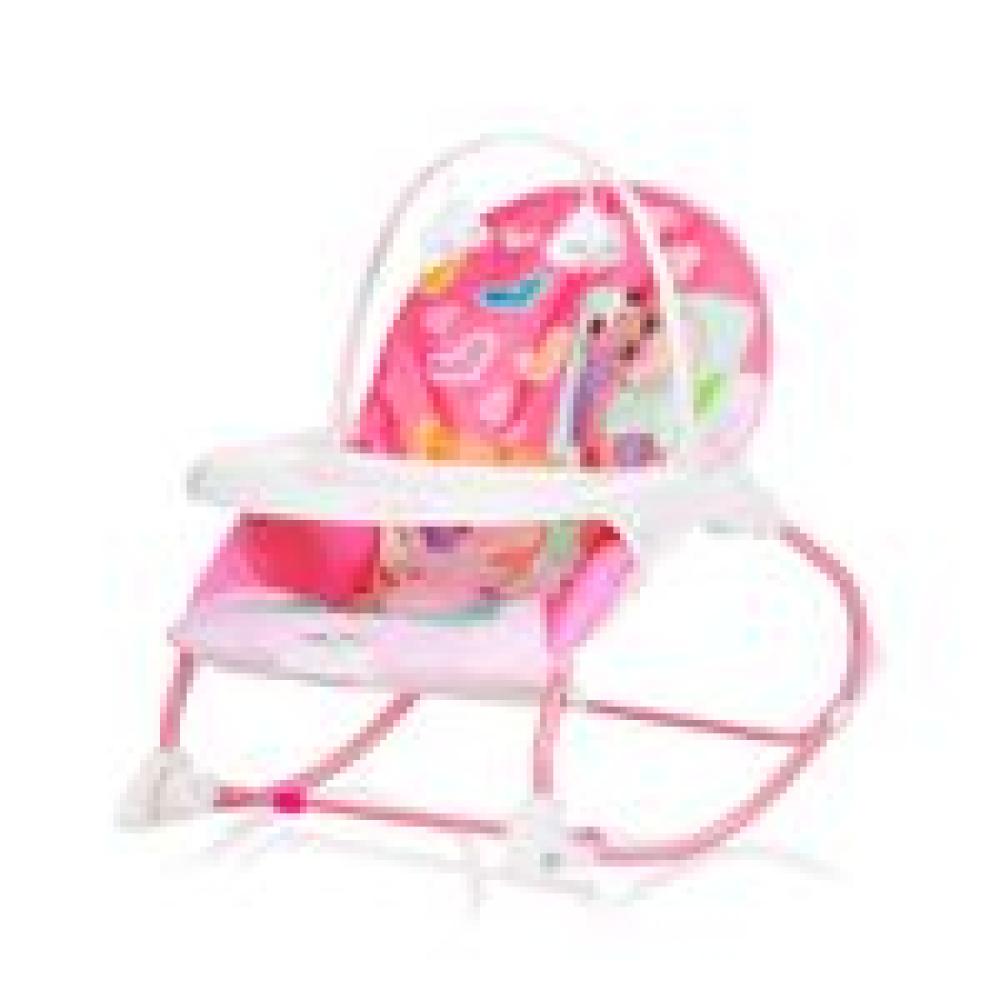 Chipolino Babywippe Enjoy, Stuhl, Schaukelfunktion, Musikfunktion, Spielbogen rosa Bild 1