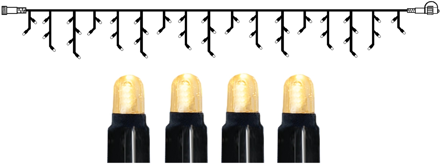 System LED "LED Eisregen-Lichterkette 3m" 50 LED´s, warmweiß, IP44 Bild 1
