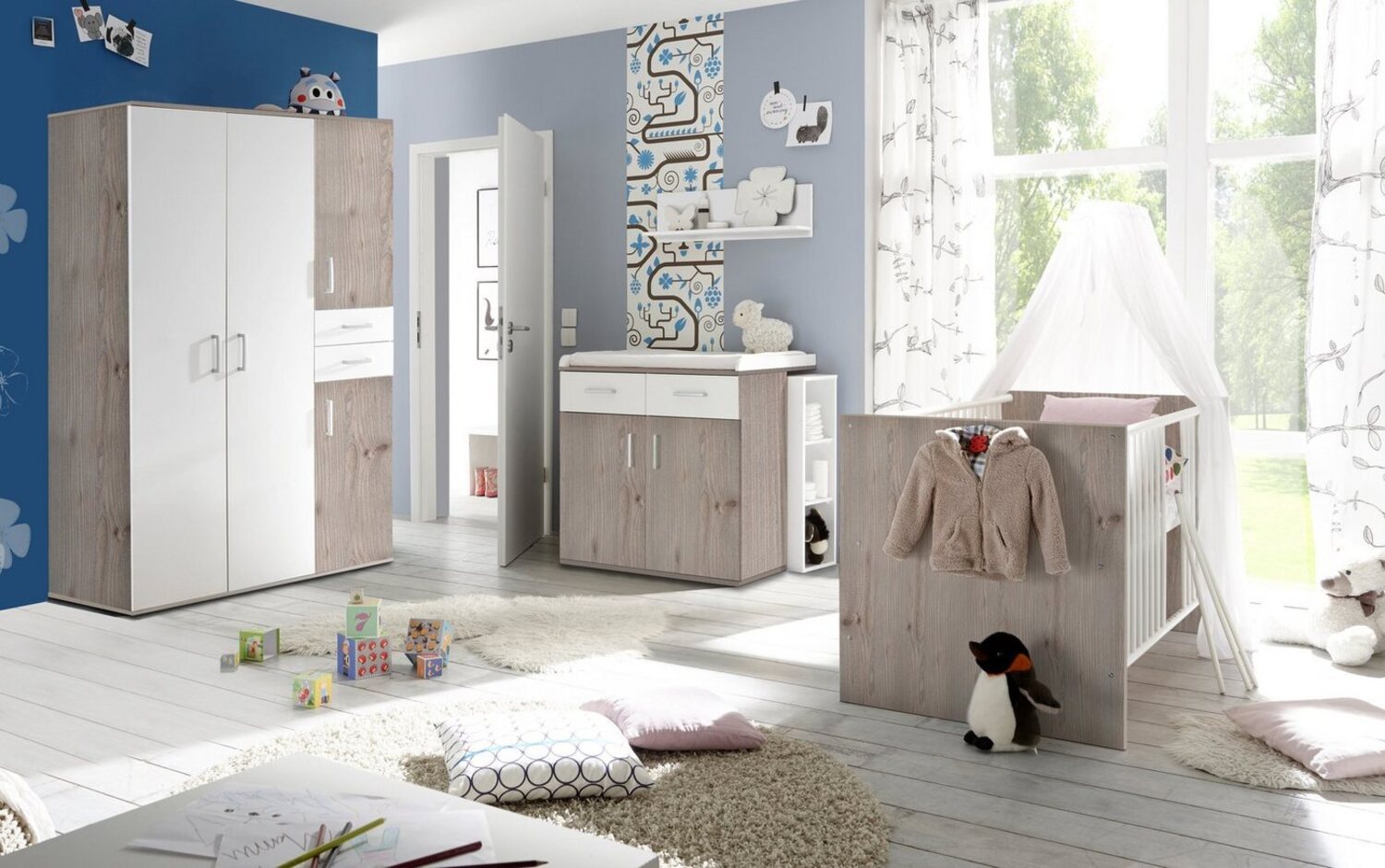 Storado 'Sienna' 7-tlg. Babyzimmer-Set nelson eiche Bild 1