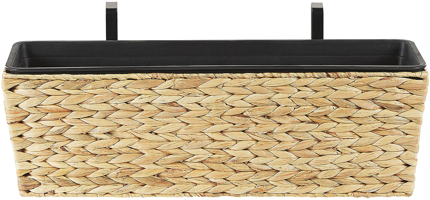 Blumentopf sandbeige rechteckig 60 x 20 x 18 cm KAWALA Bild 1