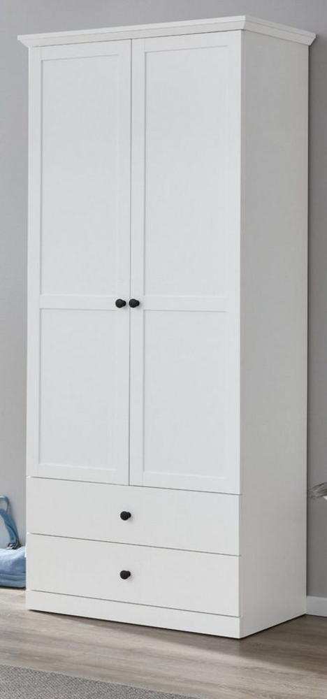 trendteam Garderobenschrank Baxter (Garderobe und Schuhschrank in weiß, 81 x 196 cm) bis zu 7 Fächer Bild 1