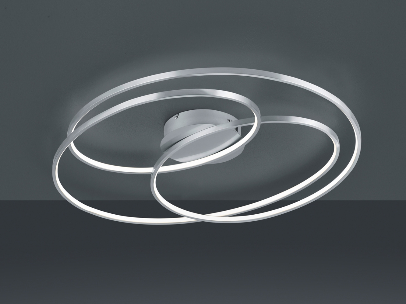 Deckenleuchte Deckenlampe LED Leuchte Gale Nickel matt 50W 3000K Höhe ca. 14. 5 cm Bild 1