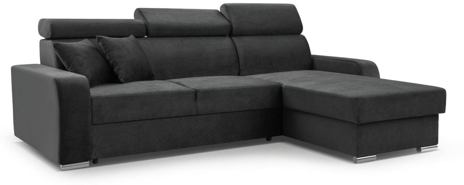 Furnix Ecksofa FRUSCCIO modernes Sofa in L-Form mit Schlaffunktion und Bettkasten, verstellbare Kopfstützen Bild 1