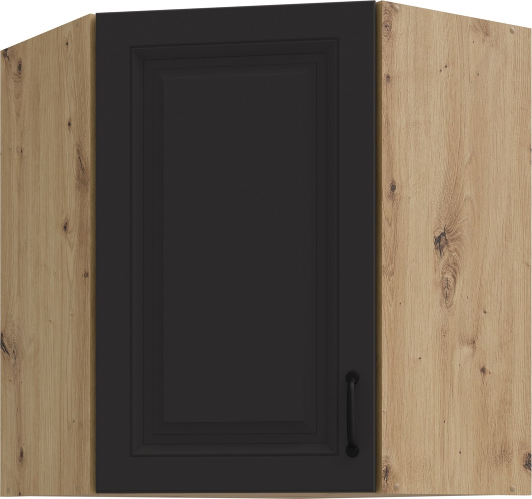 Eckhängeschrank 60x60 cm Stilo Grau Eiche Artisan Küchenzeile Küchenblock Küche Bild 1