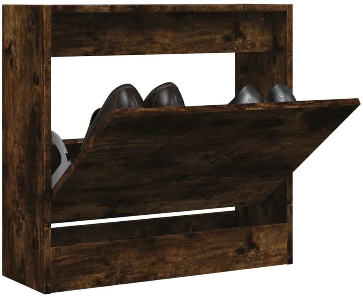 vidaXL Schuhschrank Räuchereiche 60x21x57 cm Holzwerkstoff 839886 Bild 1