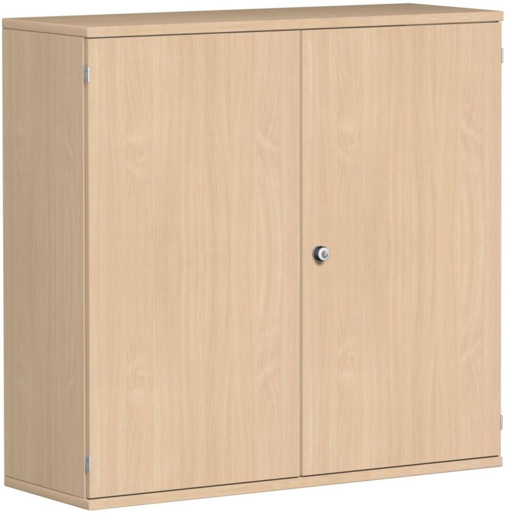 Flügeltürenschrank, 120x42x115cm, Buche Bild 1