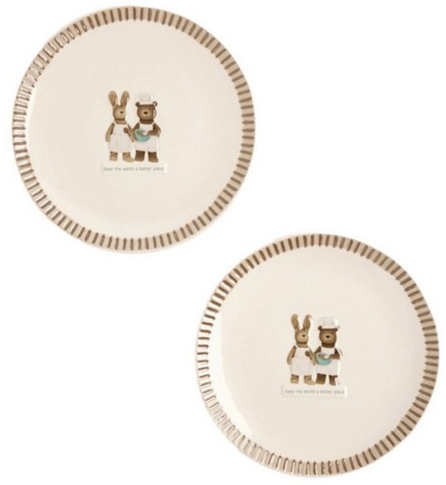 Next Brotteller Beilagenteller Rosie Rabbit + Bertie Bear, 2er-Set, (2 St) Bild 1