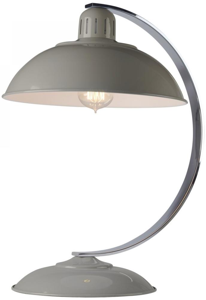 Elstead Lighting Franklin 1-Light Tischleuchte Grau 1-flammig E27 46cm Bild 1