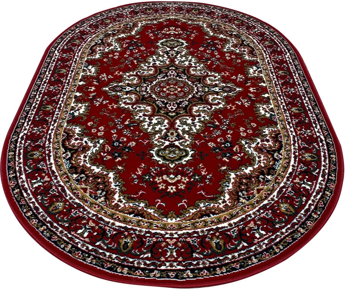 Home affaire Teppich Oriental, Made in Belgium, oval, Höhe: 7 mm, Orient-Optik, mit Bordüre, Kurzflor, pflegeleicht, elegant Bild 1