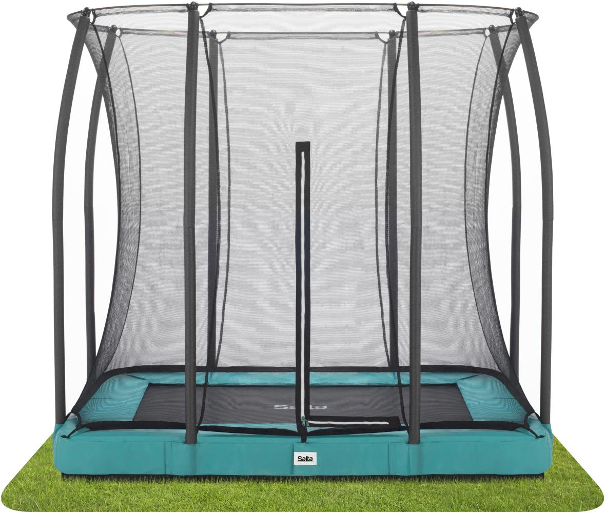 Salta 'Comfort Edition Ground' Rechteckiges Bodentrampolin mit Netz, grün, 153x214 cm Bild 1