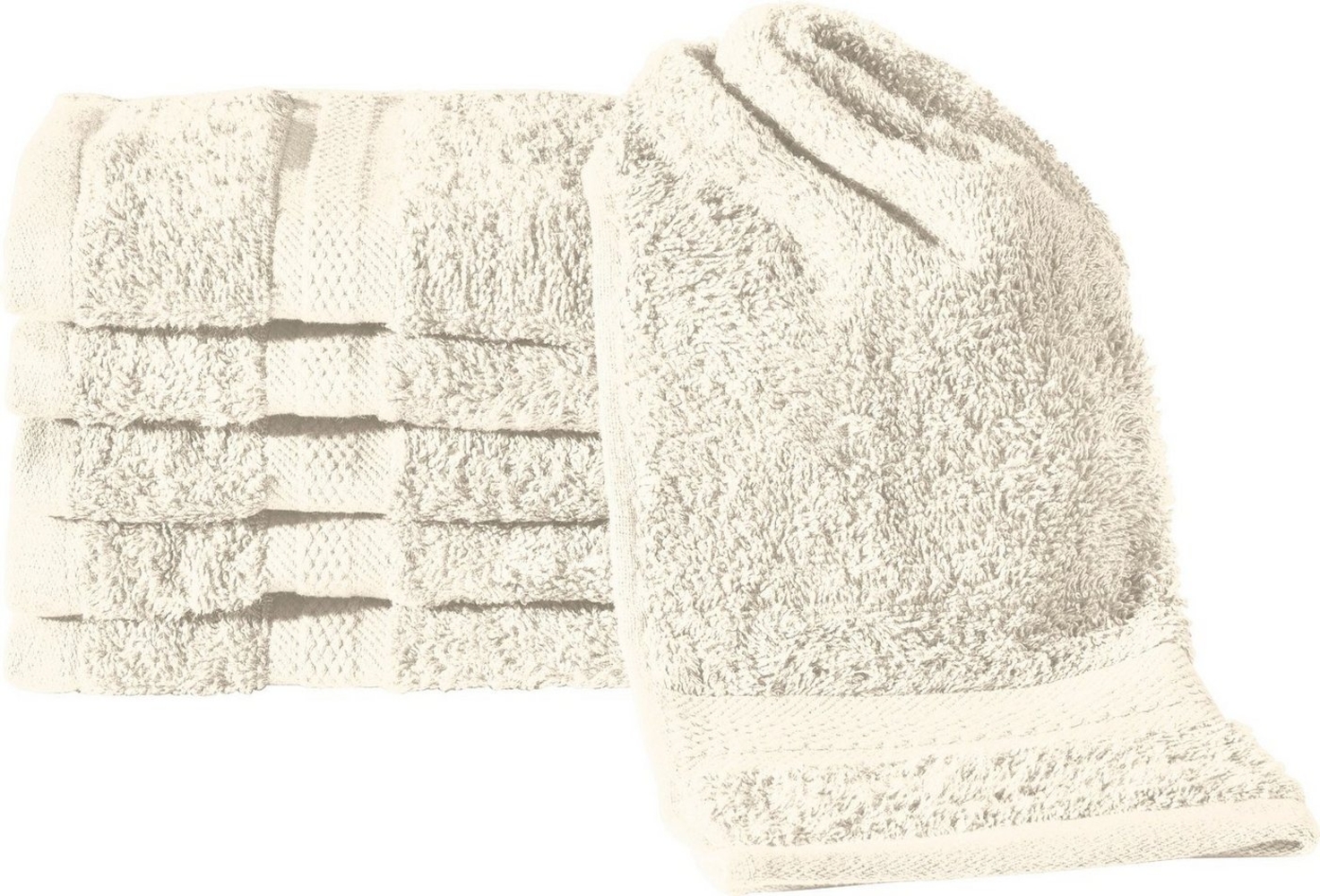 REDBEST Gästehandtuch Gästetuch "Chicago" 6er-Pack, Frottier (6-St), Walk-Frottier Uni Bild 1
