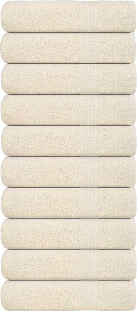 vidaXL Handtücher 10 Stk. Creme 50x100 cm 360 g/m² 100% Baumwolle 137000 Bild 1