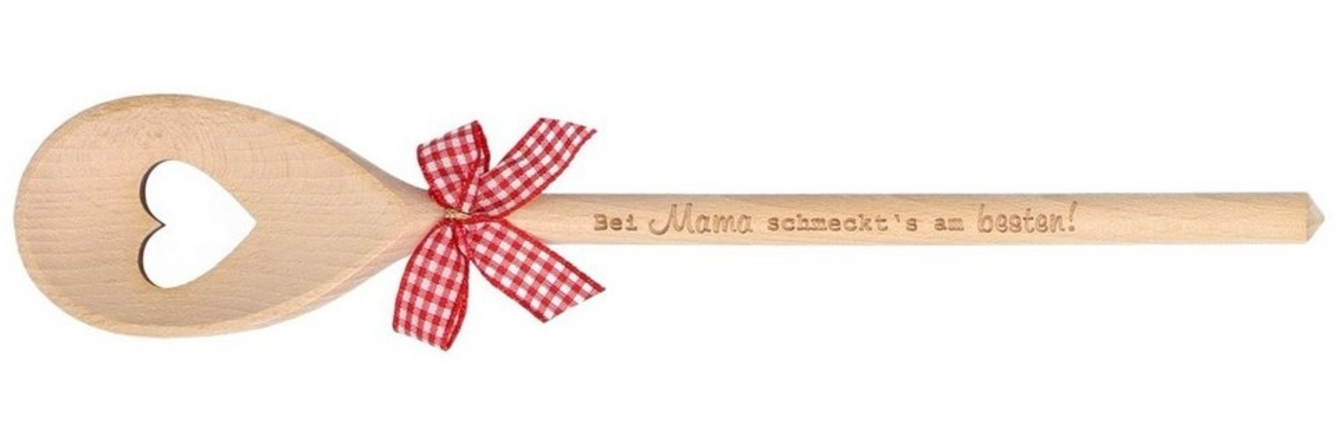 Spruchreif® Nudellöffel Kochlöffel Holz mit Gravur · Küchenhelfer · Geschenke für Mama/ Oma Bild 1