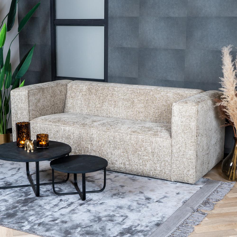 Bronx71 Chenille Sofa Memphis 2,5-Sitzer taupe Bild 1