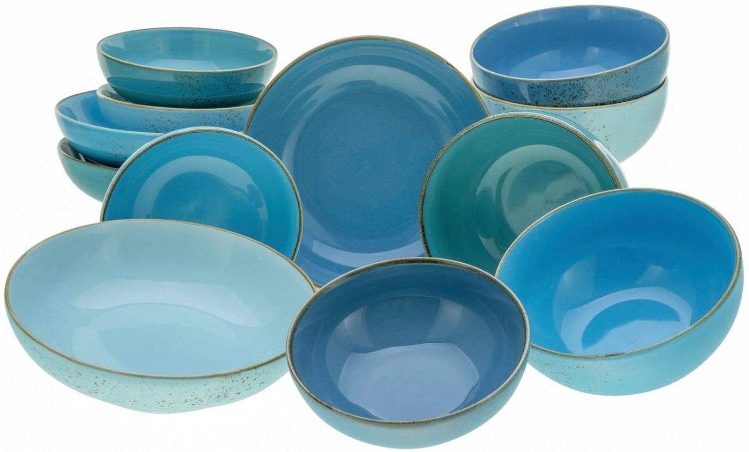 CreaTable 23413 Nature Collection Schüssel Bowl Set, mehrfarbig, 12-teilig (1 Set) Bild 1