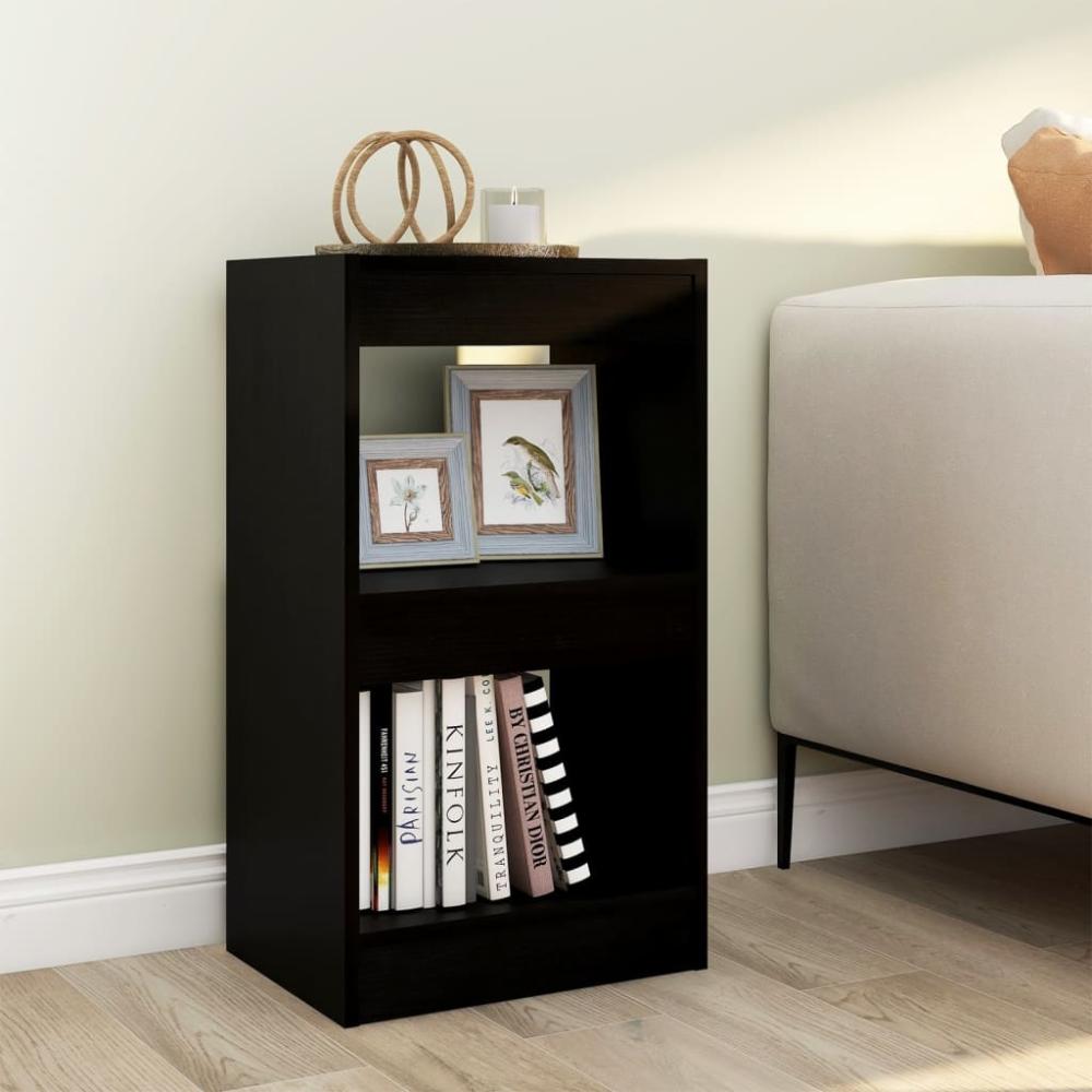 vidaXL Bücherregal/Raumteiler Schwarz 40x30x72 cm 811602 Bild 1