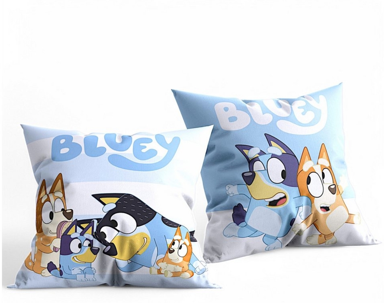 Bluey Dekokissen Bluey & Bingo, Kinder Kuschelkissen 40 x 40 cm Bild 1