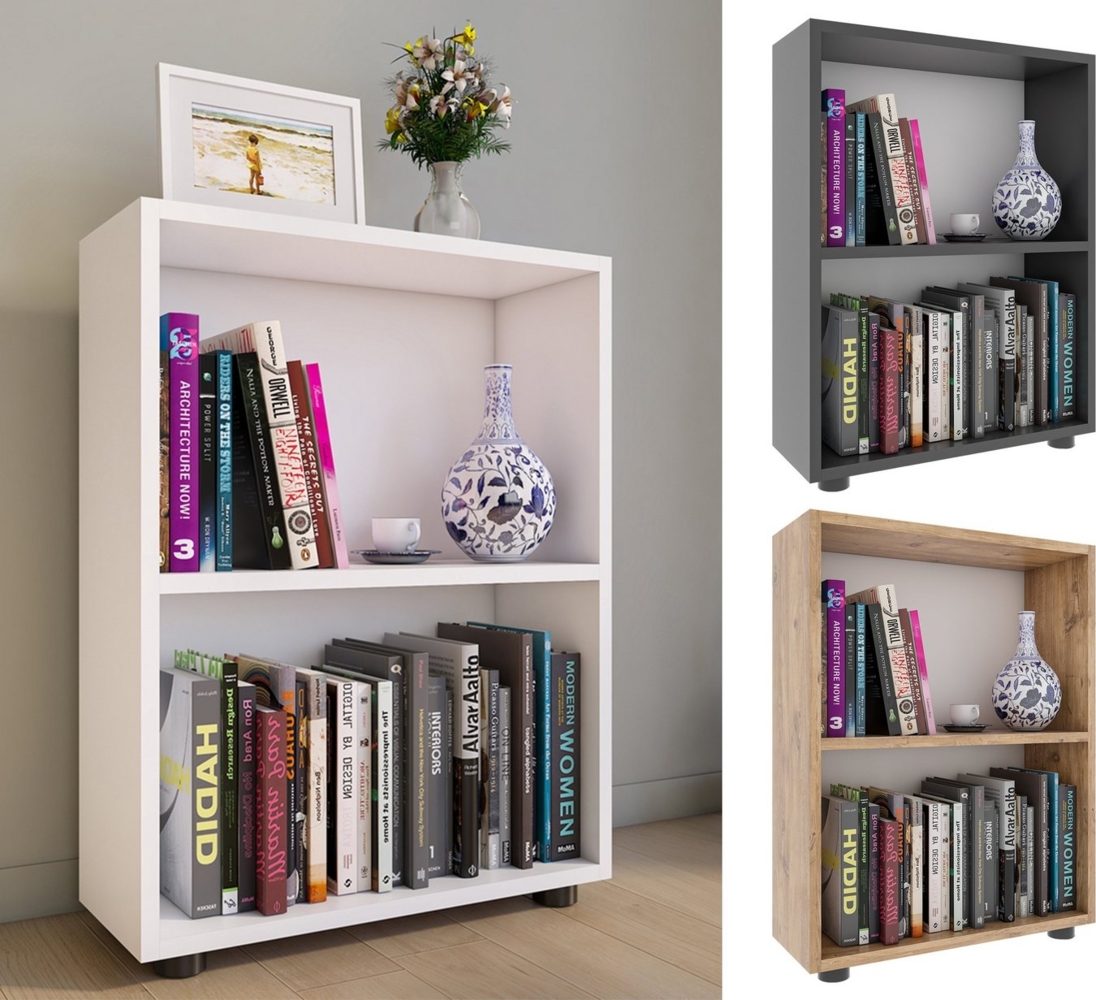 VCM Büroregal & Bücherregal Bulas 918405 Honig-Eiche H. 72 x B. 55 x T. 20 cm Bild 1