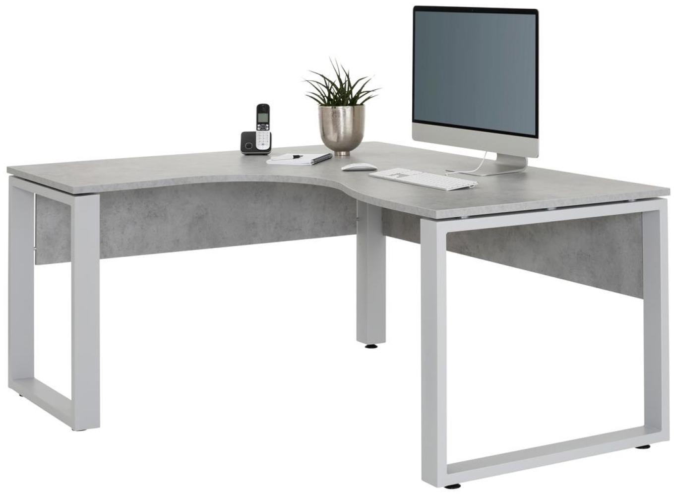 Winkelschreibtisch MAJA SYSTEM 1713 steingrau 140x160 cm Bild 1