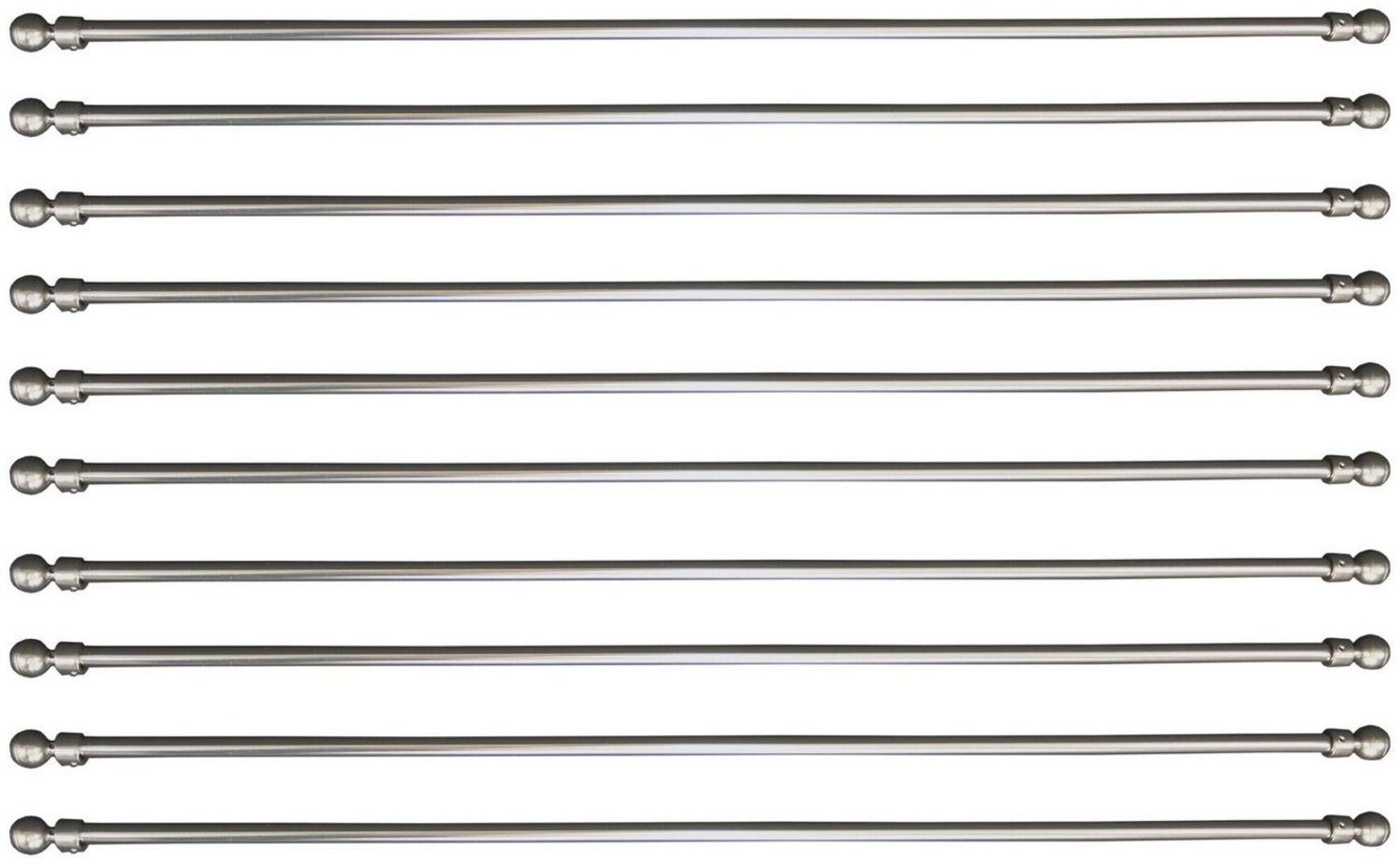 VHG Beschwerungsgewicht " Dira" Beschwerungsstab für Schiebegardinen, Paneele, Schiebegardinen, Vorhang, Zubehör, 61 cm, (Packung, 10-tlg), zum Einschieben Bild 1