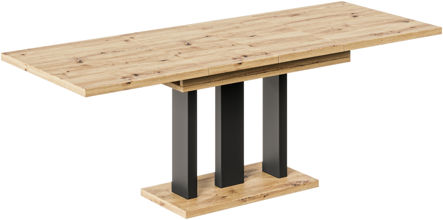Esstisch "Appia" 130-210cm ausziehbar erweiterbar, für bis zu 8 Personen (Artisan Eiche) Bild 1