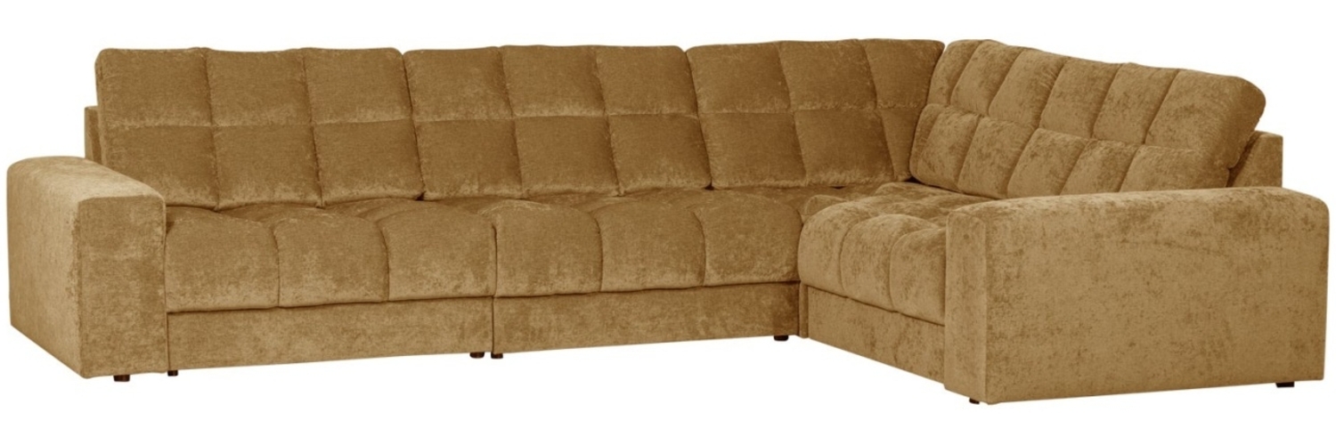 Ecksofa Date aus Webstoff Rechts, Gold Bild 1