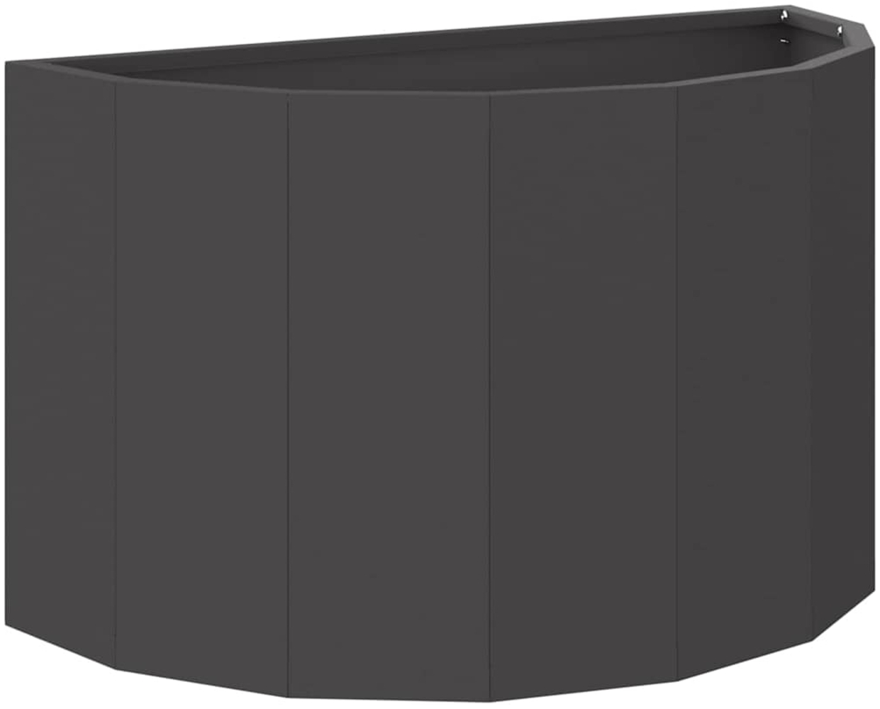 vidaXL Pflanzkübel Schwarz 60 x 30 x 35 cm Stahl 883696 Bild 1