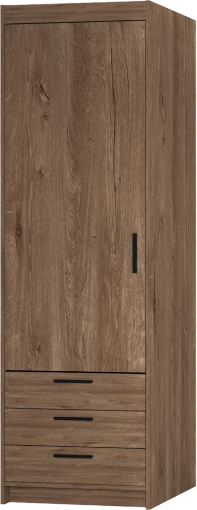 AX LIVING Schlafzimmer Schrank Storicos 1D3S Eiche Lefkas 59,9cm breit Bild 1