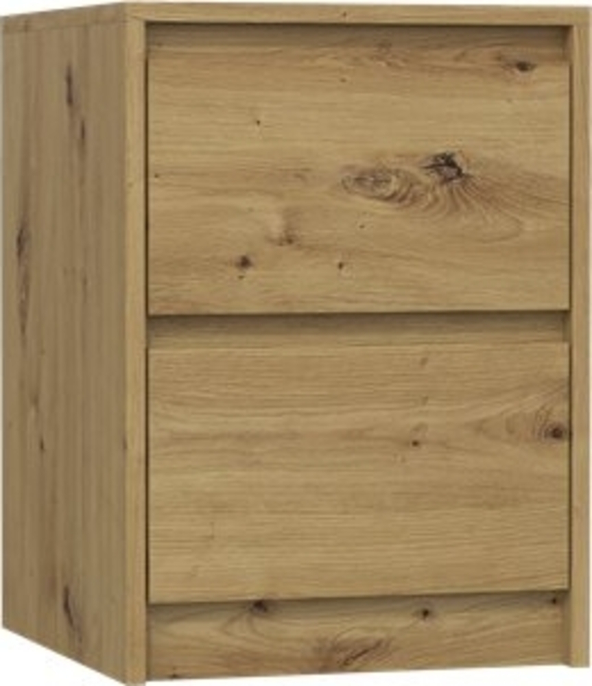 ibonto Nachttisch Moderner Beistelltisch mit 2 Schubladen Nachtschrank Bild 1