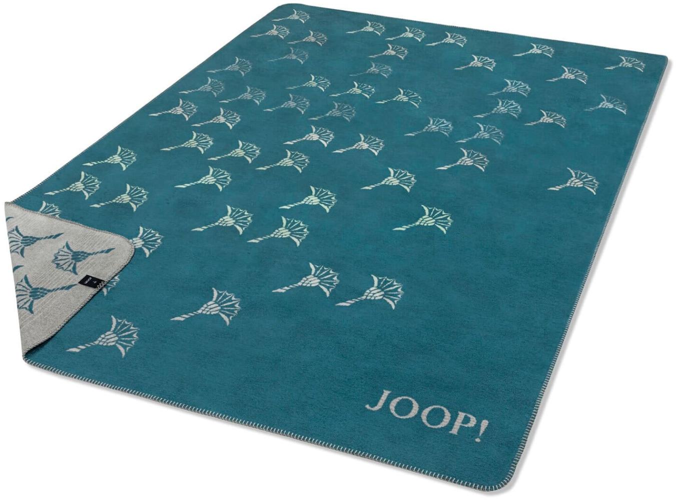 JOOP! Tagesdecke JOOP! FADED Cornflower Plaid / Decke aqua 150 x 200cm Bild 1