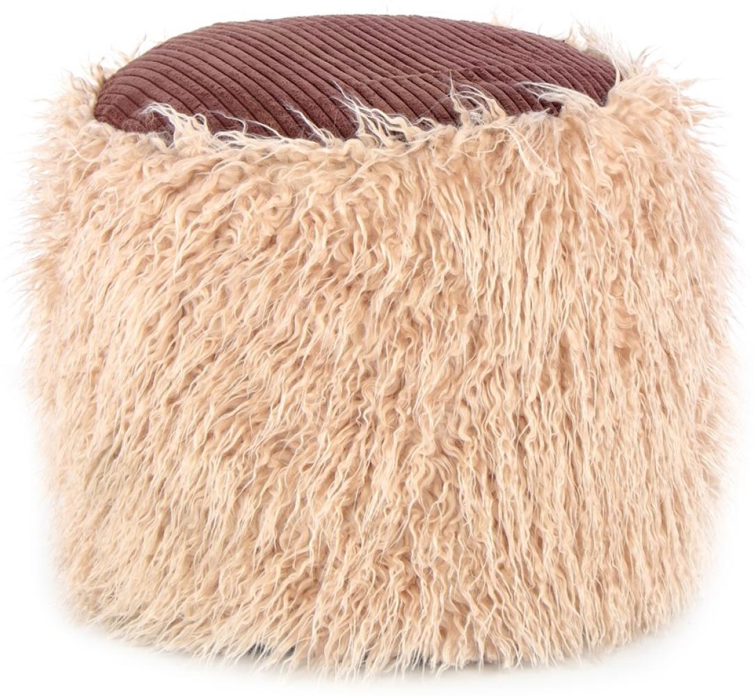 Pouf Adena 100 Beige Bild 1