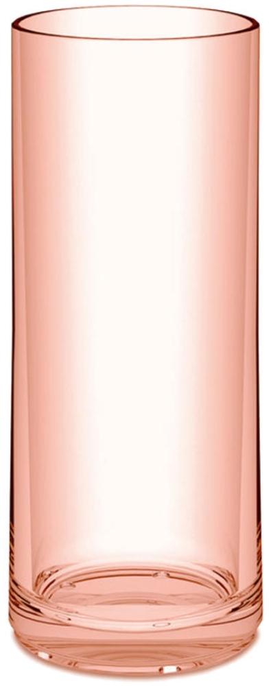 Koziol Cheers No. 3 Longdrink Glas, Cocktailglas, Trinkbecher, Trinkglas, Kunststoff, Transparent Rose Quartz, 250 ml, 3407654 Bild 1