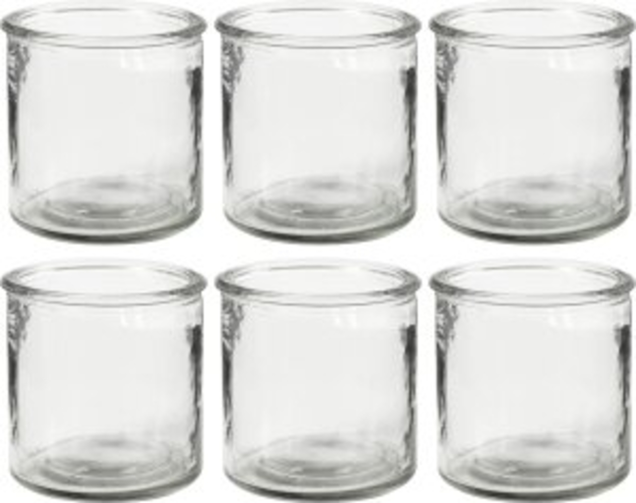 Kerzenglas 7,8 cm, 6 Stück Bild 1