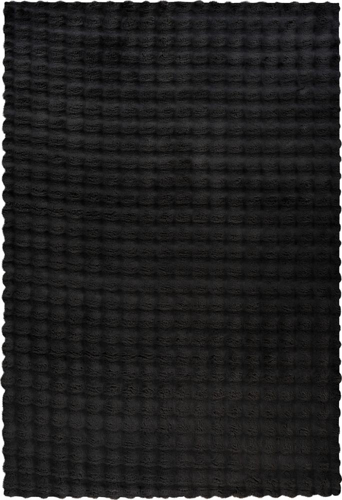 Hochflorteppich Hema 100 Schwarz 80x150 cm Bild 1