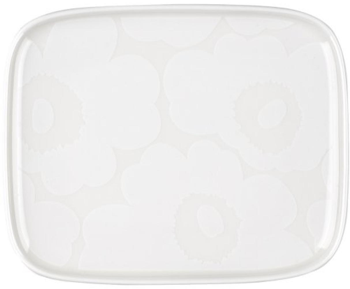 Marimekko Teller Oiva Unikko White (15x12cm)073073-100 Bild 1