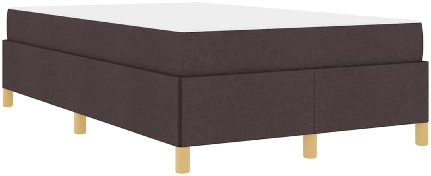 vidaXL Bettrahmen mit Matratze Dunkelbraun 120 x 200 cm Stoff 3398930 Bild 1